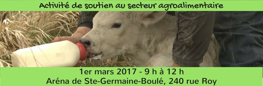 Invitation – Activité de soutien au secteur agroalimentaire (Accédez à l&rsquo;inscription)