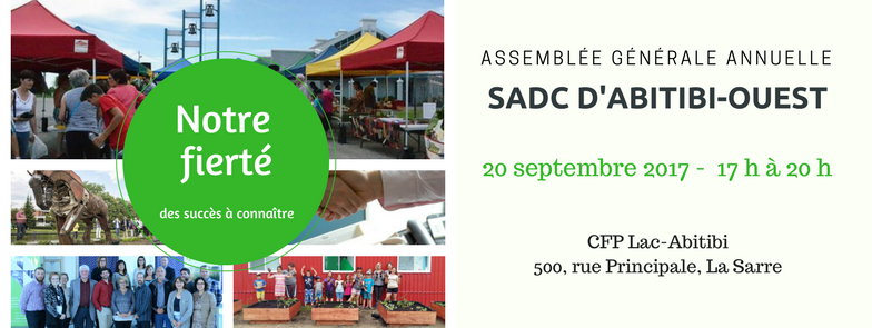 23e Assemblée générale annuelle de la SADC d&rsquo;Abitibi-Ouest