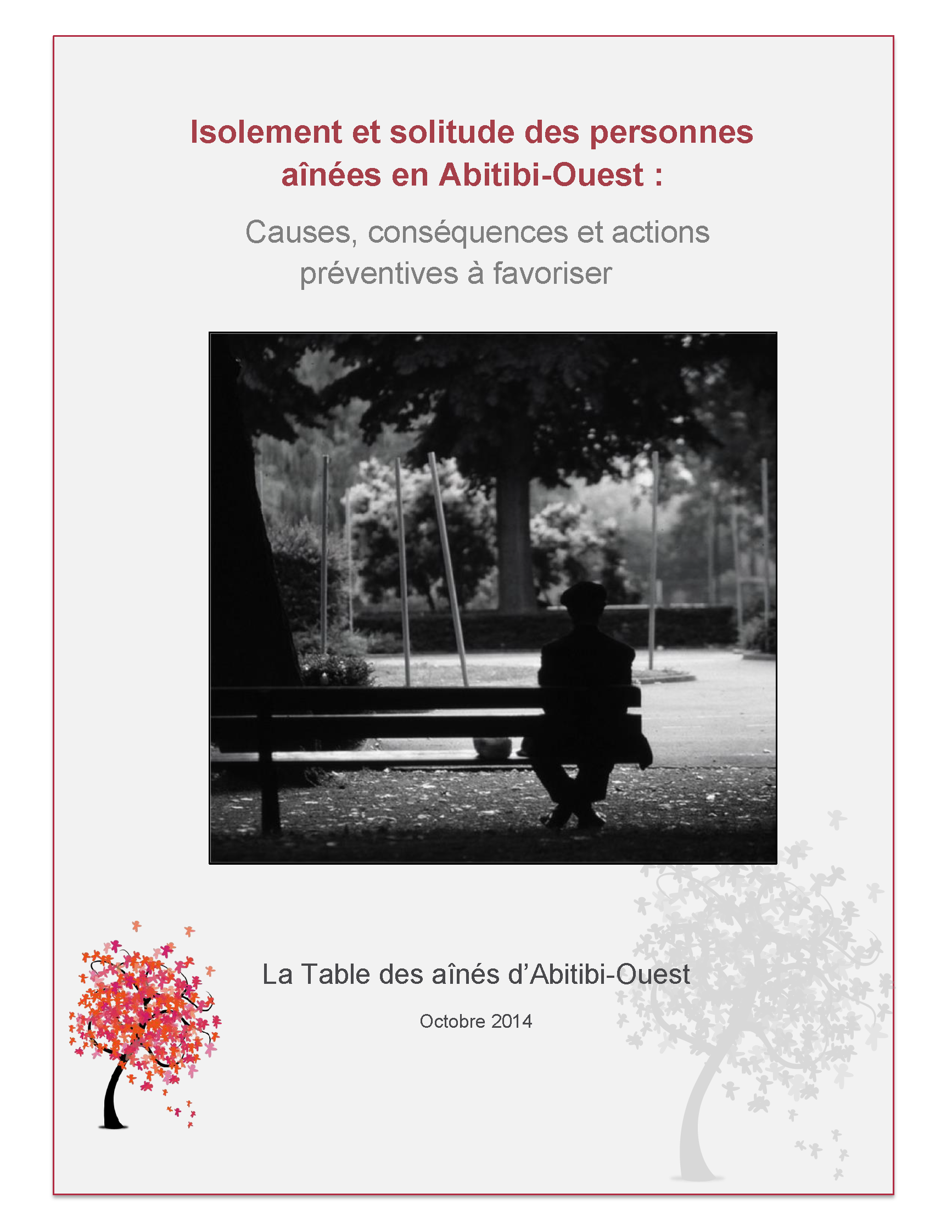 Isolement et solitude des personne ainées en AO
