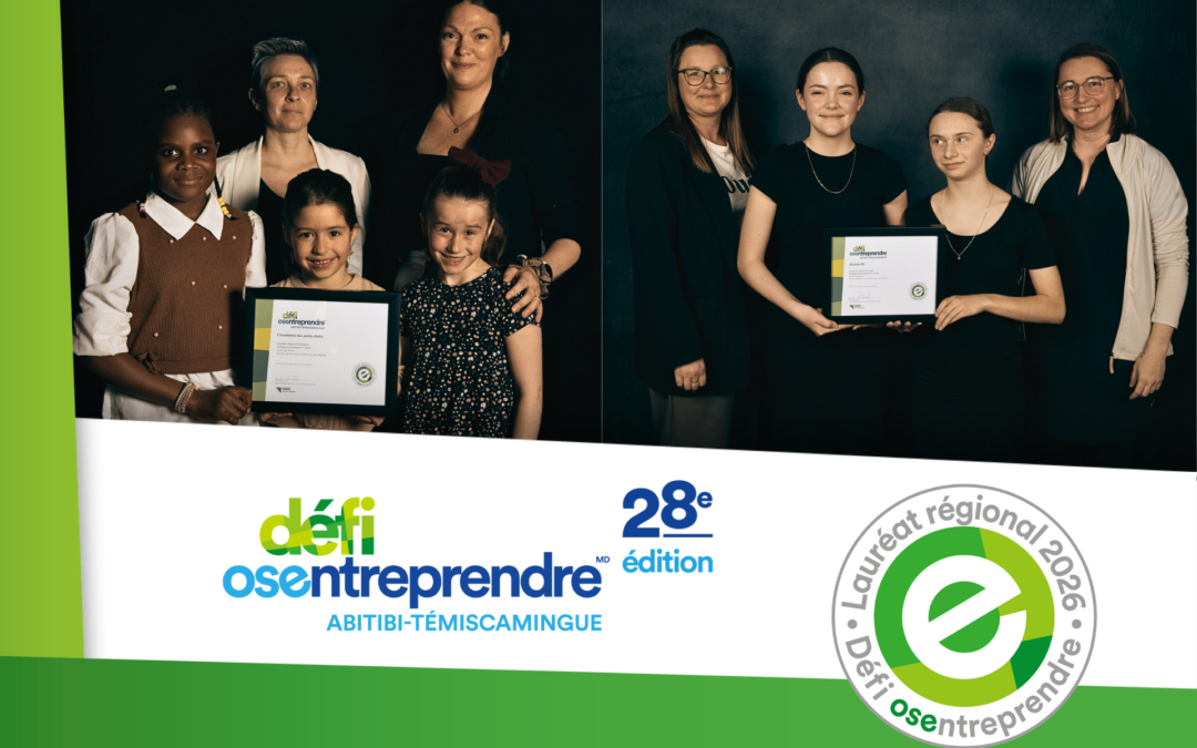 28e Défi OSEntreprendre / Des étudiants d&rsquo;Abitibi-Ouest rayonnent au gala régional !