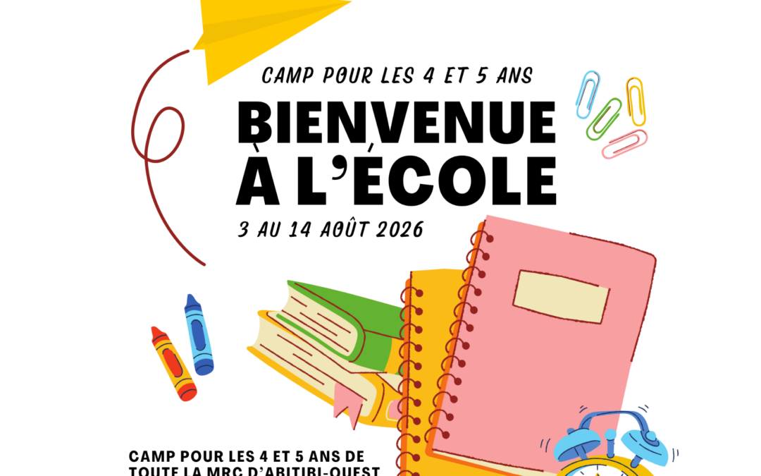 Camp pour les 4 et 5 ans – Préparation à l&rsquo;entrée à l&rsquo;école