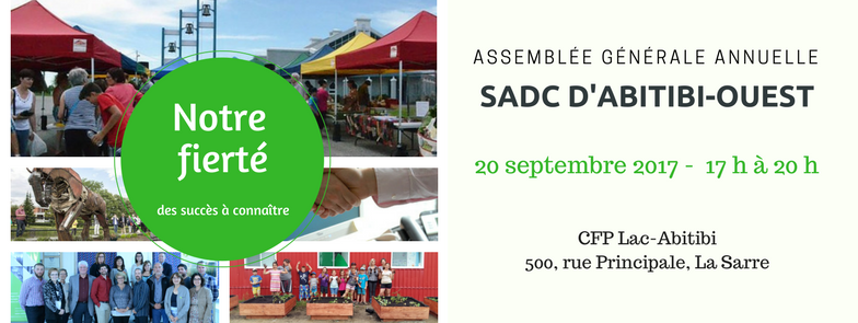 23e Assemblée générale annuelle de la SADC d’Abitibi-Ouest